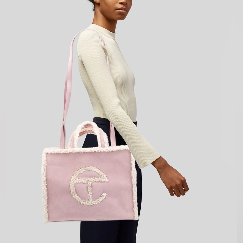UGG x Telfar Suede Medium Pink Shopping Bag